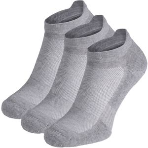 NOMAD - Bio Footie Wandelsokken - Grijs - 3-Pack - Ademend - Verstevigd