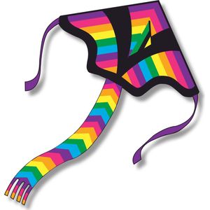 Vlieger - Delta Rainbowtail - 125x145cm - Nylon