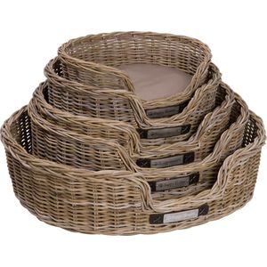Happy House Rieten Mand Rond - L