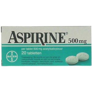 Aspirine 500 mg 20 tabletten