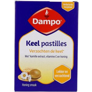 Dampo Keelpastilles Kamille, Honing & Vitamine C