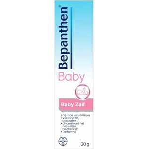 Bepanthen Baby Zalf - beschermt tot wel 10u lang en helpt snel - rode babybilletjes - 30 gram