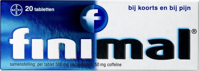 Finimal: einde aan hoofdpijn en spierpijn, 20 tabletten
