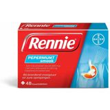 Rennie Pepermunt kauwtabletten bij brandend maagzuur, 48 stuks