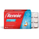 Rennie Pepermunt kauwtabletten bij brandend maagzuur, 96 stuks