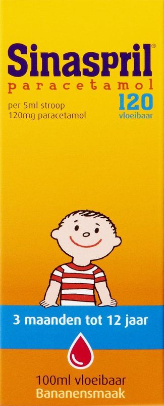 Sinaspril Vloeibaar Paracetamol 120mg - 1 x 100 ml