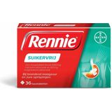 Rennie Suikervrij kauwtabletten bij brandend maagzuur, 36 stuks