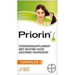 Priorin met biotine, voor sterk en vol haar van binnenuit, 60 capsules