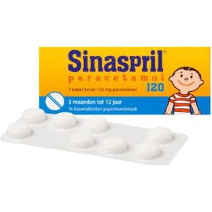 Sinaspril Paracetamol 120mg  16 tabletten
