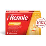 Rennie Sinaasappel kauwtabletten bij brandend maagzuur, 36 stuks