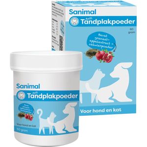 Sanimal Anti-tandplakpoeder 60 gr