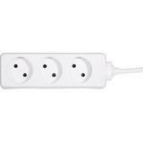 Scanpart Tafelcontactdoos 3-voudig Zonder Rand aarde en 3M Snoer