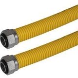 Gas Aansluitset - 80 cm - PE - RVS - GASTEC QA Keurmerk