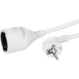 Verlengkabel - Wit - 3 x 1,5 mm² - 5,0 m - KEMA TÜV/GS CE Gekeurd - 3500 Watt