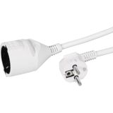 Verlengkabel - Wit - 3 x 1,5 mm² - 5,0 m - KEMA TÜV/GS CE Gekeurd - 3500 Watt