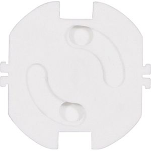 Scanpart stopcontact beveiliging - Geschikt voor geaarde en ongeaarde stopcontacten - Wit - 5 stuks