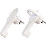 Scanpart haakse stekker - Met haak - Met randaarde - Plat - 10 16 A