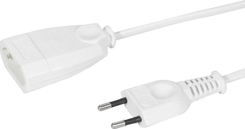 Scanpart verlengsnoer met eurostekker 3 meter - Verlengkabel - Wit