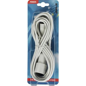Scanpart verlengsnoer met eurostekker 5 meter - Verlengkabel - Wit