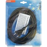 Installatiedraad - Zwart - 6,0 m - H05VV-F - Diameter 2 x 0,75 mm²