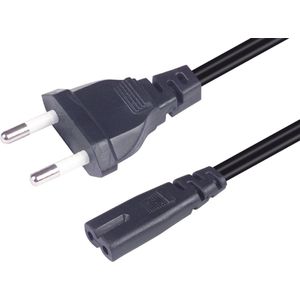 Scanpart C7 stroom kabel 3 meter - Met stekker - Geschikt voor randapparatuur - Zwart - Universeel