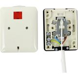 Scanpart aansluitsnoer voor trekschakelaar 2 meter - Stroomkabel - 1 zijde gestript - Wit