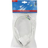 Scanpart aansluitsnoer voor trekschakelaar 2 meter - Stroomkabel - 1 zijde gestript - Wit