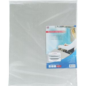 Scanpart aluminium afzuigkap filter 47 x 57 cm knipbaar - Geschikt voor AEG Atag Beko Bosch ETNA Inventum Pelgrim Siemens Smeg Whirlpool - Wasemkapfilter - Dampkapfilter - Universeel - 1 stuk