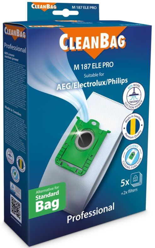 CleanBag Professional - Stofzuigerzakken - Kunststof - Inhoud 5 Stuks