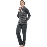 Pastunette - Cozy Stripes - Huispak - Grijs - Velour