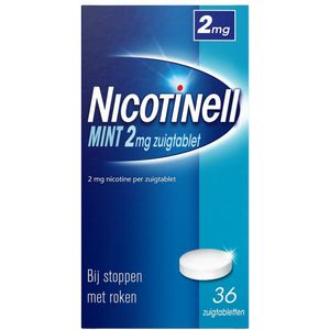 Nicotinell Zuigtablet Mint 2mg - 1 x 36 zuigtabletten