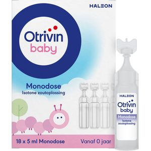 Otrivin Baby Zoutoplossing Monodose bij een verstopte neus 18 x 5 ml