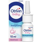 Otrivin Baby Zoutoplossing Neusspray bij een verstopte neus 15 ml
