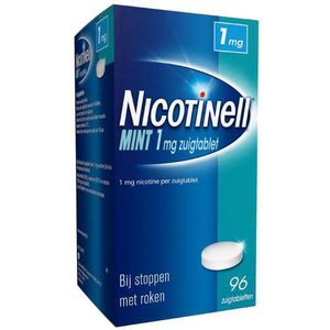 Nicotinell Zuigtablet Mint 1mg - 1 x 96 zuigtabletten
