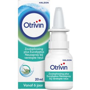 Otrivin Zoutoplossing Plus Eucalyptus Neusspray bij een verstopte neus 20 ml
