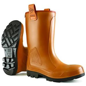 Dunlop Protective Footwear Purofort Rig-Air Full Safety rubberlaarzen voor volwassenen, uniseks, bruin, 39 EU