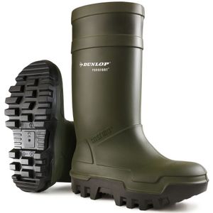 Dunlop Protective Footwear Purofort Thermo+ Wellington Laarzen, Volledige Bescherming, Maat 38, Groen