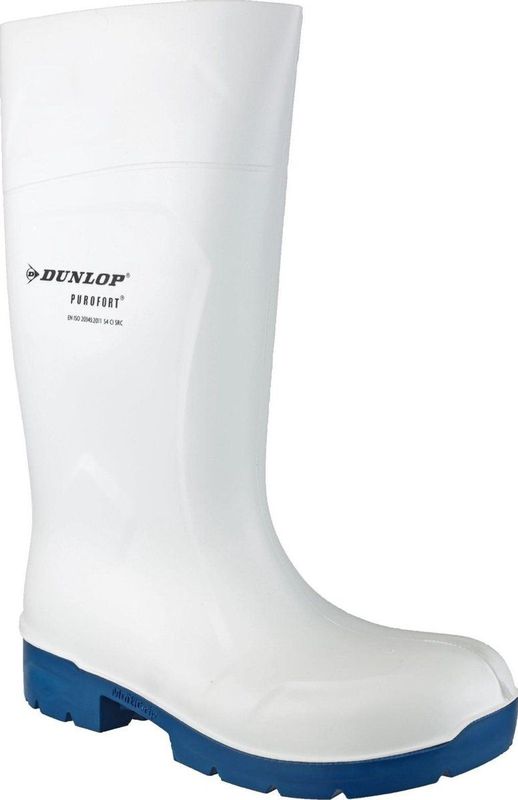 Stiefel Dunlop FoodPro Purofort MultiGrip, weiß,blau, Gr.46