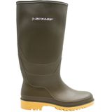 Regenlaarzen | merk Dunlop | model Dull en Rapido | kleur groen | maten 28-42