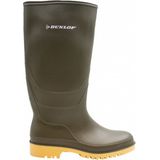 Regenlaarzen | merk Dunlop | model Dull en Rapido | kleur groen | maten 28-42