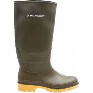 Rubberen regenlaarzen merk Dunlop heren en dames kleur groen 100 waterdicht online kopen Laagste prijs beslist