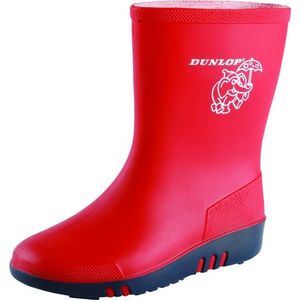Regenlaarzen kinderen | merk Dunlop | maten 20-30 | kleur rood