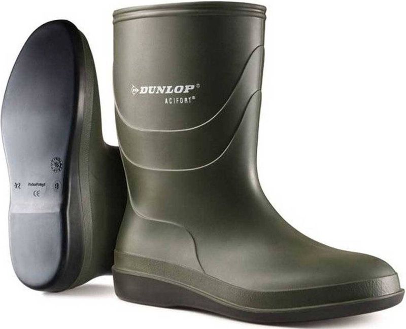 Dunlop - Acifort - Regenlaars - Groen - Acifort - Onbeveiligd - Desinfecterende Laag
