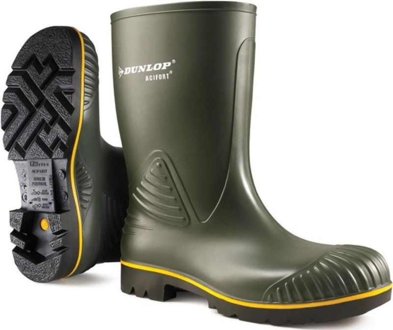 Dunlop - Acifort Heavy Duty - Regenlaarzen - Donkergroen - Acifort Materiaal