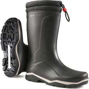 Dunlop - Blizzard - Regenlaars - Zwart - Imitatiebond - Waterdichte Vetersluiting