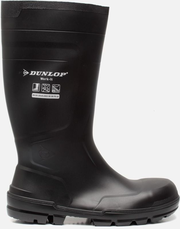 Sicherheits-Stiefel Work-It Full Safety Gr. 37 pvc schw S5 sr, NB2HD01 - Dunlop