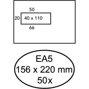 Envelop hermes venster ea5 vl zk 80gr 50st