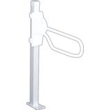 Statief voor toiletbeugel handicare linido opklapbaar 100 cm staal wit (toiletbeugel optioneel toe te voegen)