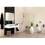 Linido - Ergogrip Wandgreep - Staal - Wit - Gecoat - Recht