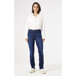 Garcia - Celia - Straight Fit Jeans - High Waist - Blauw - 92% Katoen